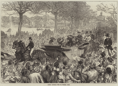 Queen Victoria's Visit to Victoria Park (engraving)