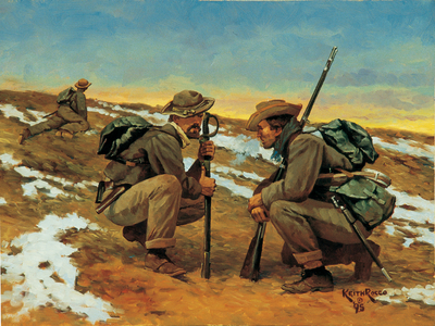 Confederate Types 1863, 1995 (oil on board)