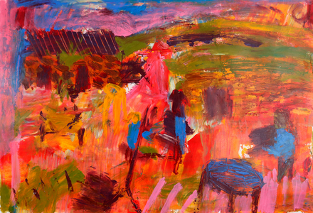 Garden # , (acrylic on paper)