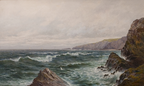 Seascape, late 19th-20th century (oil on canvas)