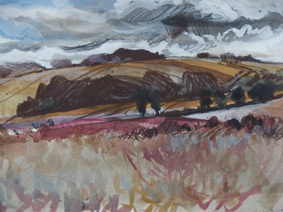The Downs, 2014 (watercolour on paper)