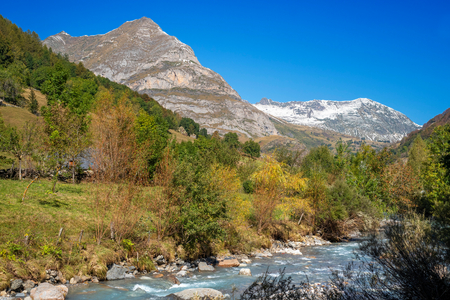 The Cirque de Gavarnie and the Gavarnie Falls / Grande Cascade de Gavarnie, highest waterfall of France in the Pyrenees, Hautes-Pyrenees, Gavarnie-Gèdre, Pyrenees National Park, Gavarnie cirque, listed as World Heritage by UNESCO, 2020 (photo)