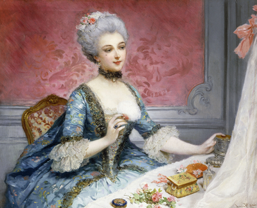 La Toilette,  (oil on canvas)
