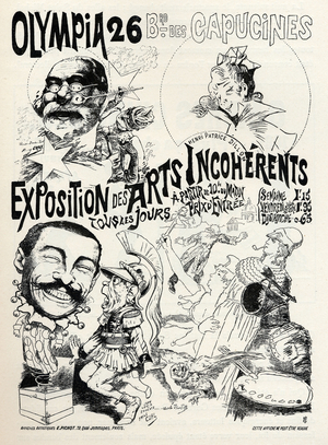 Exposition des arts incohérents à l'Olympia, Paris, 1893 (poster)