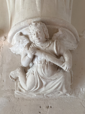 Staircase sculpture, Château d'Azay-Rideau (photo)