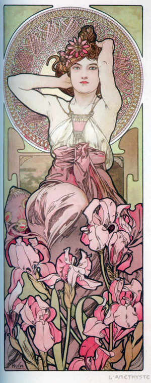 Amethyst by Mucha, 1900