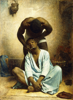 The Barber of Suez,  (oil on canvas)