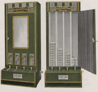 National Sales Machine Company Cigarette Vender Machine Model 4-25 And 4-25A