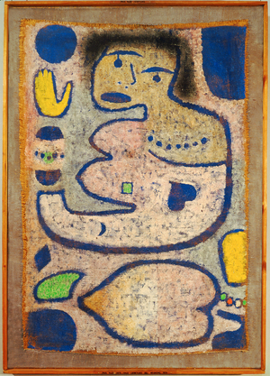 Love song during the new moon (painting on canvas)
