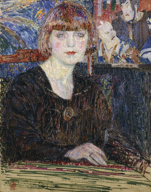 Young Working Woman; La Petite Grisette - Kleine Grisette, 1917 (oil on canvas)