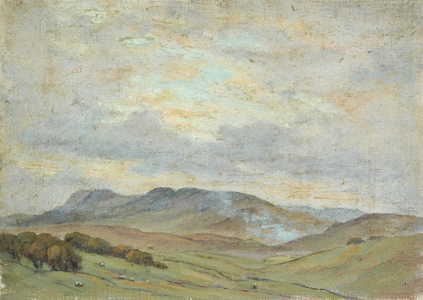 Near Settle (oil on unstretched canvas)