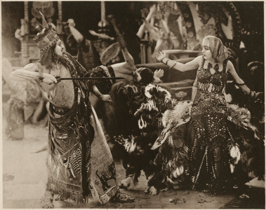 Alfred Paget, Seena Owen, scene from 'Intolerance', directed by D. W. Griffith, 1916 (b/w photo)