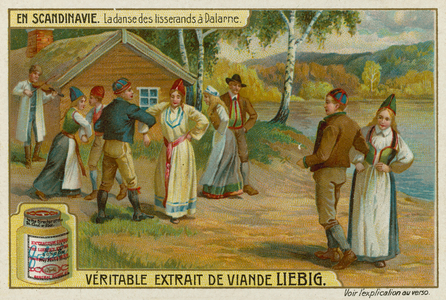 The Weavers' Dance in Dalarna (chromolitho)