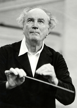 Rafael Kubelik with baton