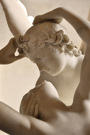 Psyche revived by Love, 1796 (marble)