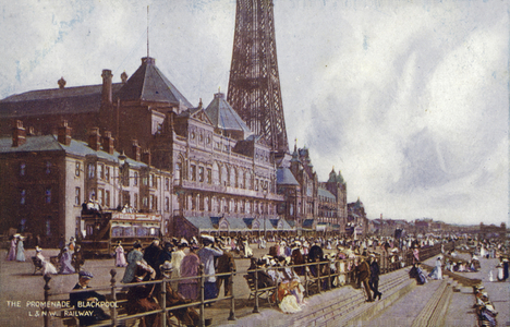 The Promenade, Blackpool (coloured photo)