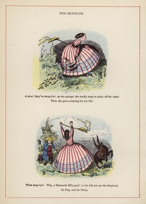 The Crinoline (colour litho)