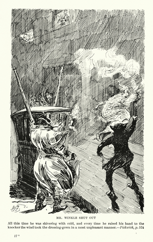 Illustration for Pickwick Papers by Charles Dickens (litho)