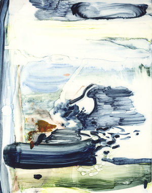 Pale Blue, 2017 (monotype)