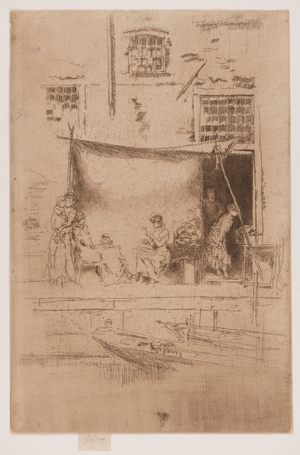 Fruit Stall, 1886 (Etching)