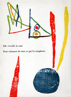 illustration for the poem "A toute Epreuve" by Paul Eluard, 1930 (engraving)