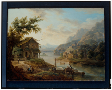 Two Rhenish landscapes, 16-17th century (oil on panel)