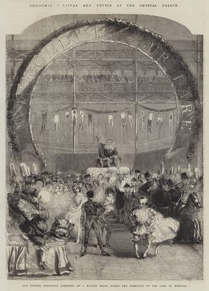Christmas Carnival and Revels at the Crystal Palace (engraving)