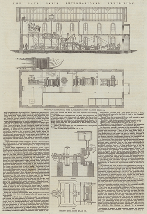 The late Paris International Exhibition (engraving)