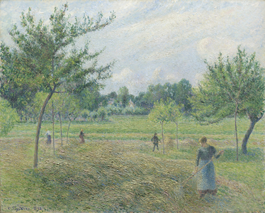 Haymaking at Éragny, 1892 (oil on canvas)