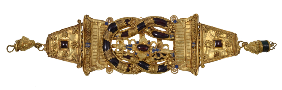 Diadem centrepiece with a 'Herakles Knot' (gold)