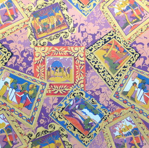 Fauvist Landscape Design (gouache)