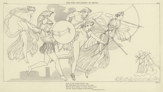 The Gods descending to Battle (engraving)
