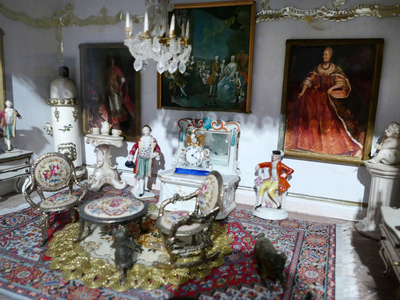 Music room in the Austrian Imperial Palace at Hofburg, Austria
