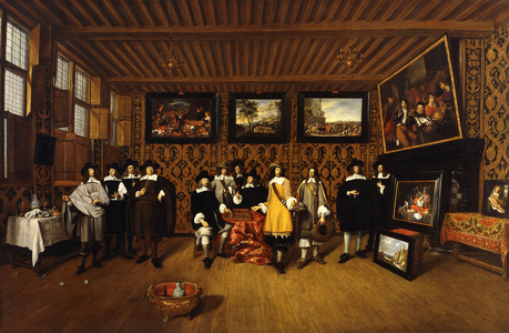 A Group Portrait of Twelve Gentlemen in an Interior, 166- (oil on canvas)