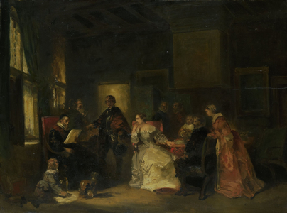 Historical Scene with William the Silent?, 1830 (oil on panel)