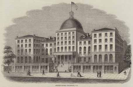 Burnet House, Cincinnati, US (engraving)