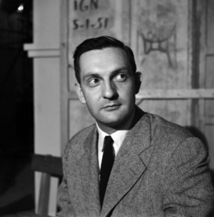 French actor Jacques Charon, january 1962 (photo)