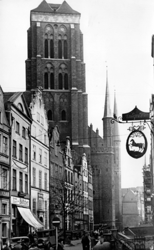 II. WK, Gdansk St. Mary's Church, 1939 (photo)