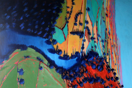 River Wye, 2022 (acrylic on board)