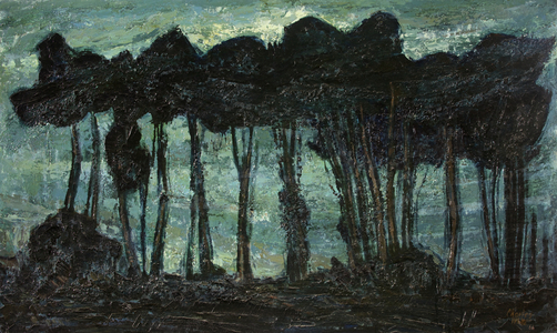 Trees (oil on canvas)