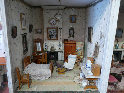 Interior of an early Victorian Dolls House