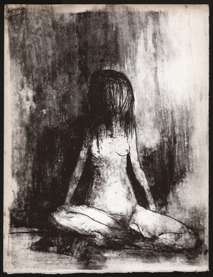 Naked woman. Ballad a friend, poeme. circa 1930 (illustration)