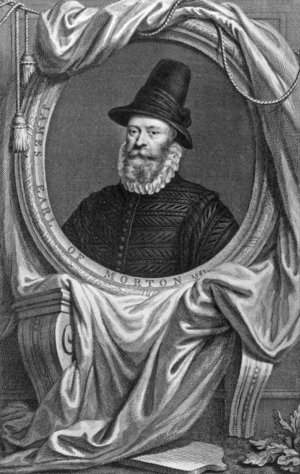 James Douglas (1525-1581) 4th earl of Morton, regent of Scotland, engraving