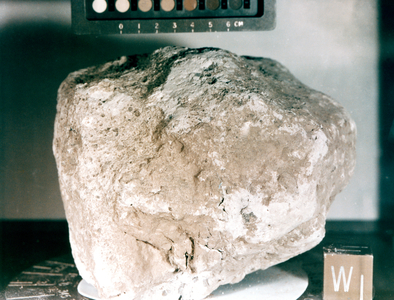 Texas, Houston, Manned Spacecraft Center. Lunar Rock #60016 Of White Breccia, Taken From Apollo 16.