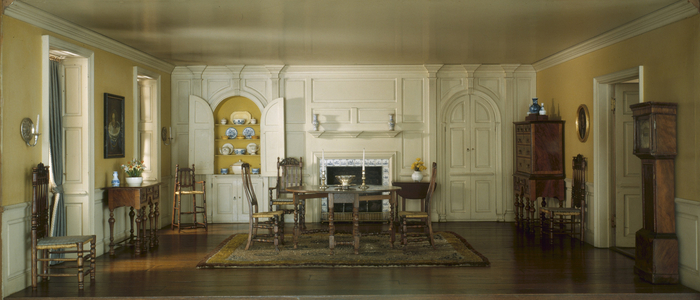A3: Massachusetts Dining Room, 1720, c.1940 (mixed media)