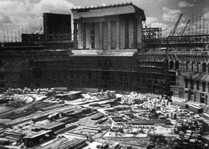 Nazi party rally grounds in Nuremberg, 1939 (b/w photo)