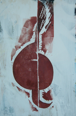cleff, 2009 (monoprint)