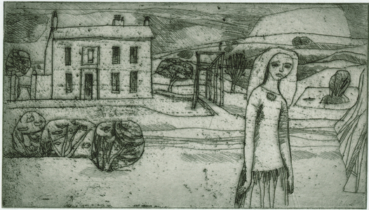 Nocturnal Landscape, 1954 (etching)