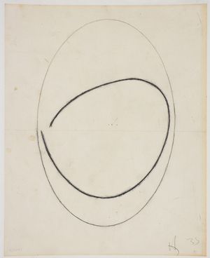 Study for a Carving, 1933 (pencil & pastel on paper)