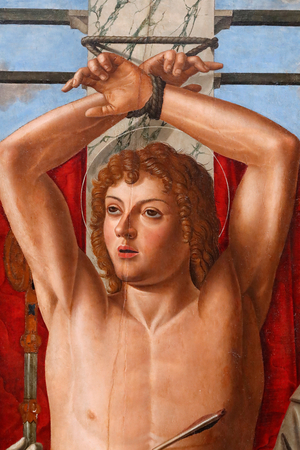 Sain Sebastian with Saints Liberalis, Gregory, Francis and Roch, 1500 (painting)